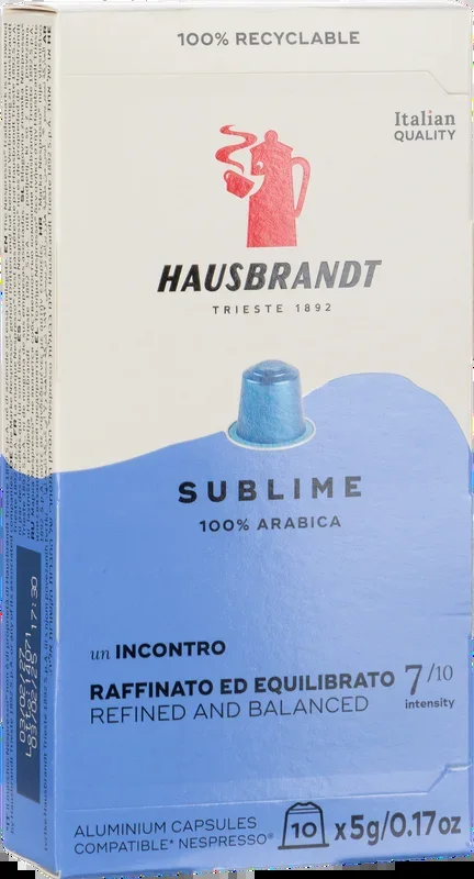 10 × Sublime Kapseln – Nespresso kompatibel 50g