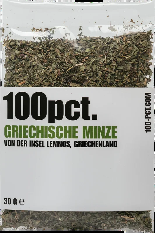100pct. Greek mint