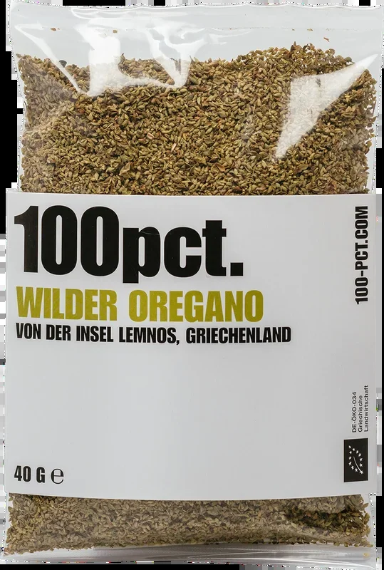 100pct. Wild organic oregano