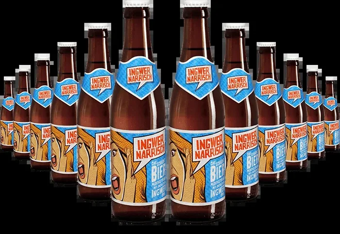 12x Ingwer Narrisch – mixed beer drink made from Märzen beer and organic ginger syrup