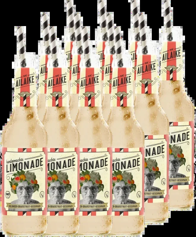 15x AiLaike Bio-Limonade Holunder-Grapefruit