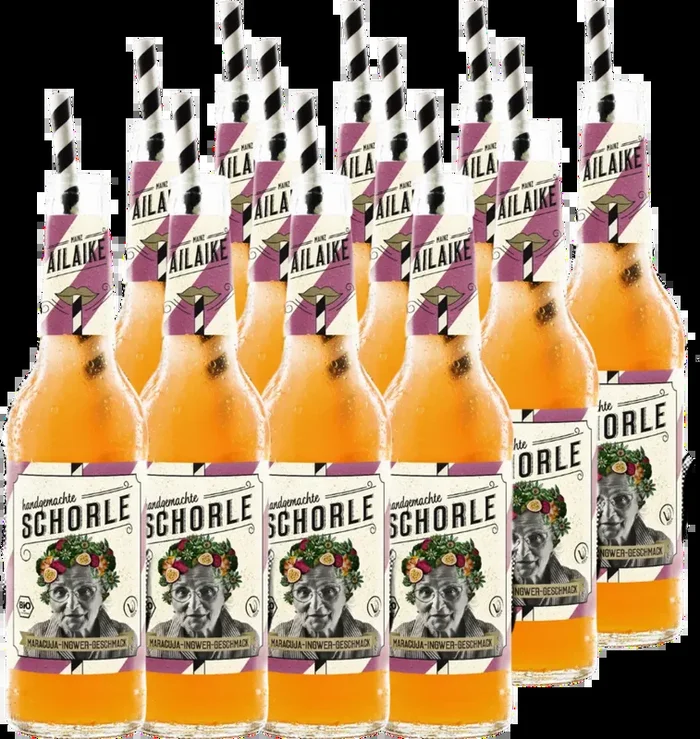 15x AiLaike Bio-Schorle Maracuja-Ingwer