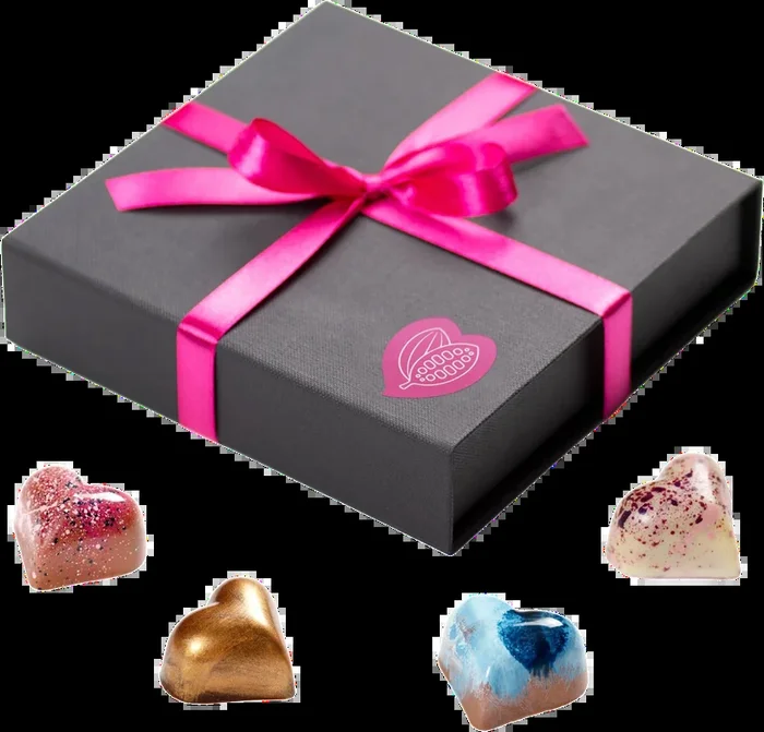 16 „Herzensmensch“ chocolates