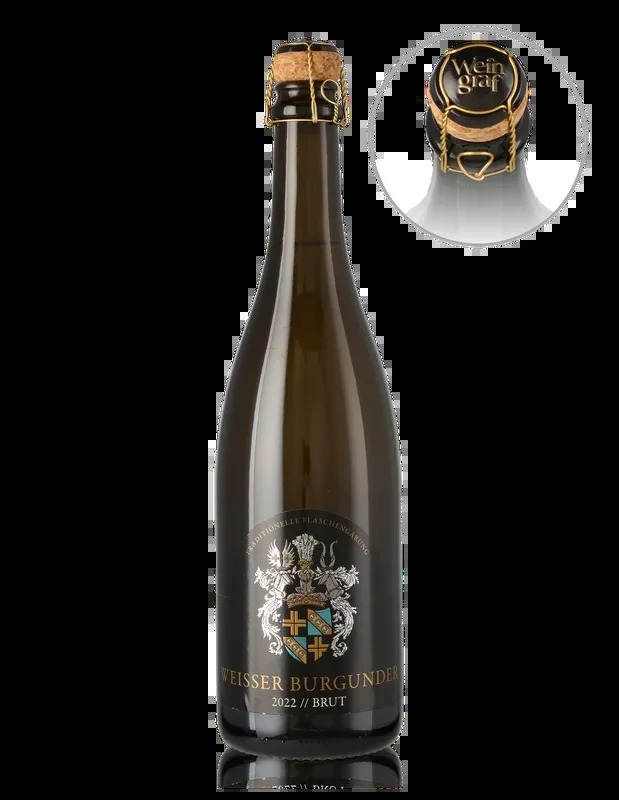 2022 Weißer Burgunder, Sekt b.A. brut, traditionelle Flaschengärung