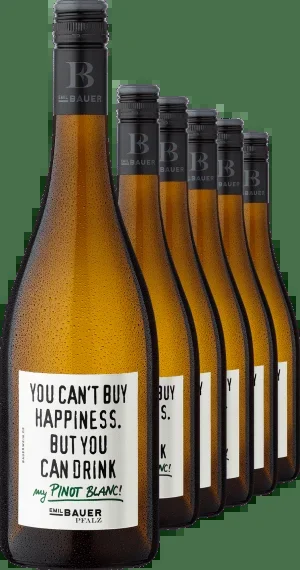 2024 Emil Bauer »You can’t buy Happiness…« Weißburgunder im 6er-Vorratspaket