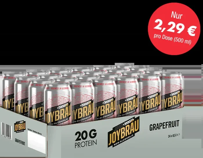 24x JoyBräu Grapefruit – alkoholfreies Proteinbier