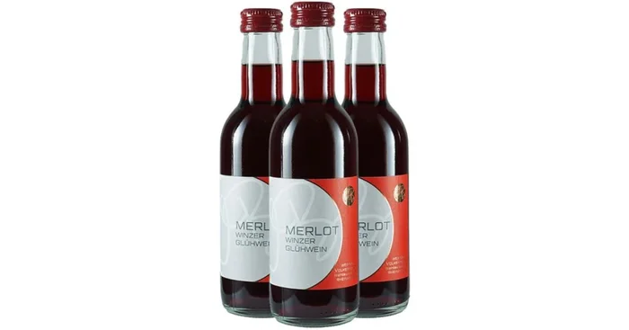 3 Flaschen Merlot Glühwein rot 0,25 ltr.