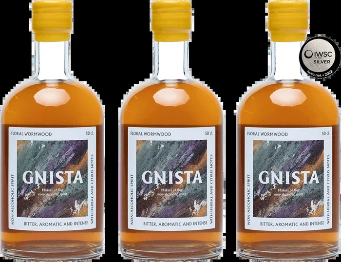 3x GNISTA Floral Wormwood – Alkoholfreier Aperitif