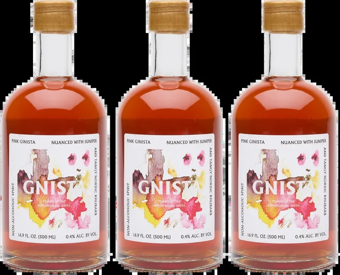 3x GNISTA Pink – Non-alcoholic gin