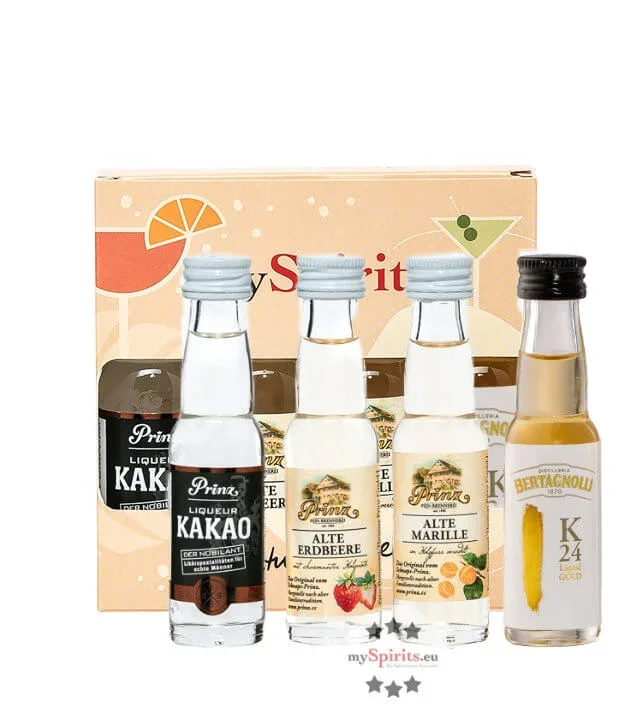 4er Miniaturenset Likör & Schnaps Klassik