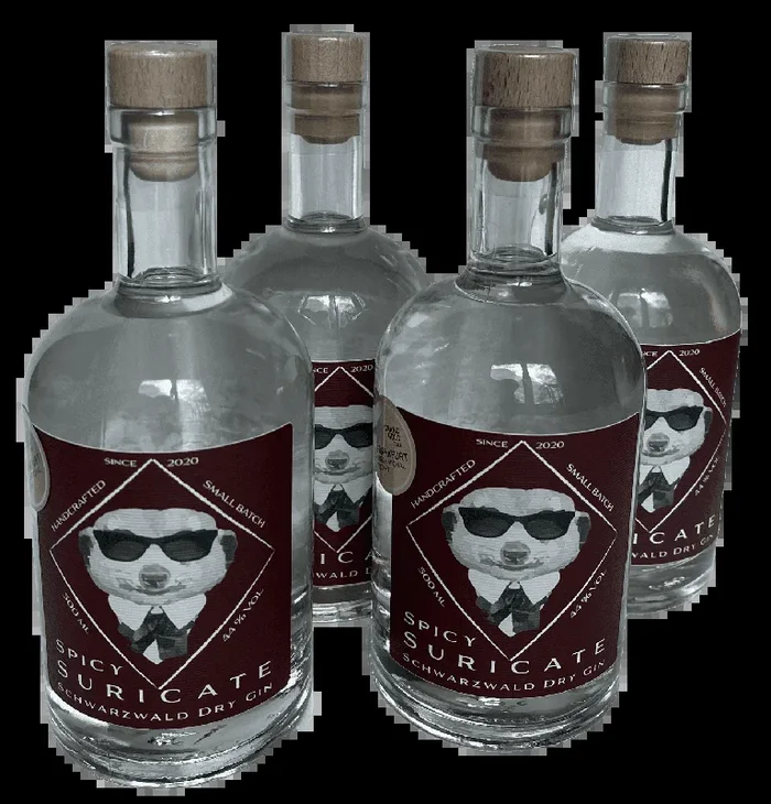 4x Spicy Suricate Black Forest Dry Gin