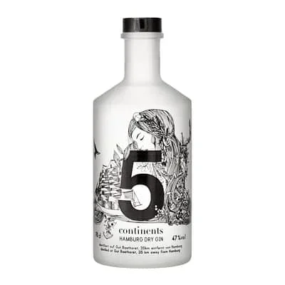 5 Continents Hamburg Dry Gin 70cl