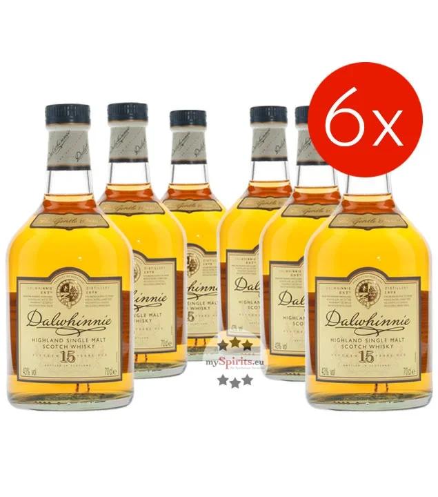 6 x Dalwhinnie 15 Jahre Whisky Kombi