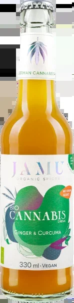 6x BIO CANNABIS DRINK mit Ingwer & Curcuma – JAMU Limonade