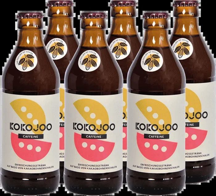 6x kokojoo caffeine – Kakaofrucht Erfrischungsgetränk mit Koffein