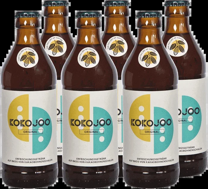 6x kokojoo original – Kakaofrucht Erfrischungsgetränk aus Kakaoschalen