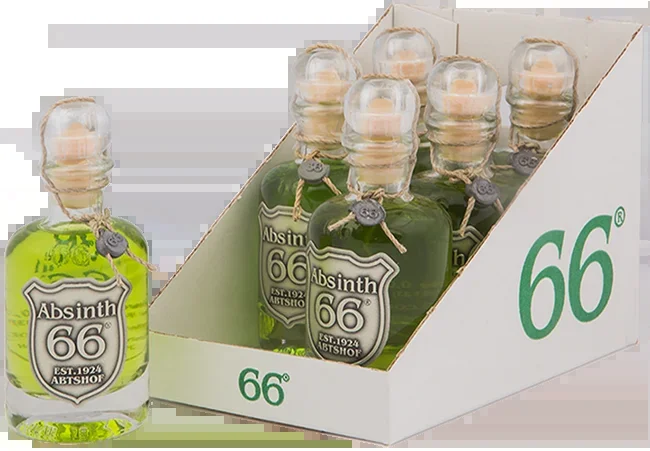 Absinth 66® Miniflaschen – 6×40 ml / 66 % vol. Spirituose