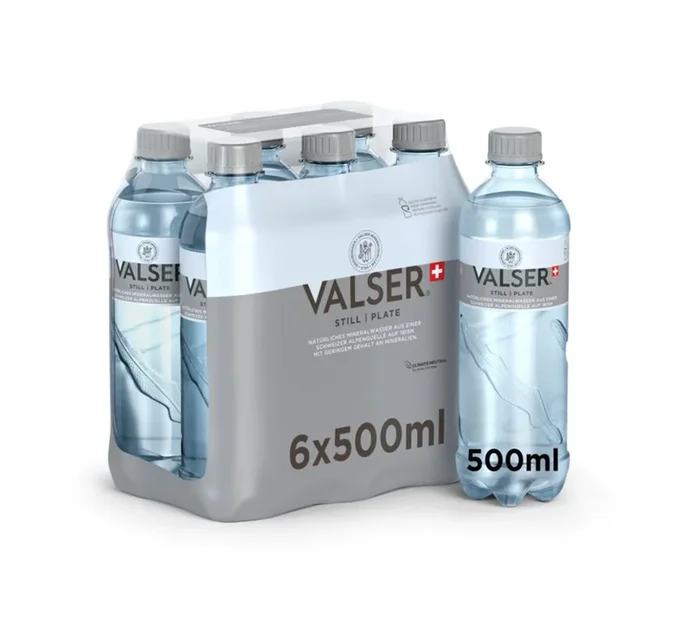 Acqua Naturale Valser 50cl Confezione da 6 | Acquista ora nel nostro negozio di bevande