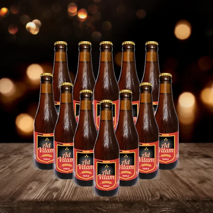 Ad Vitam Triple Belgian Beer 330ml Bottles – 8.3% ABV (12 Pack)
