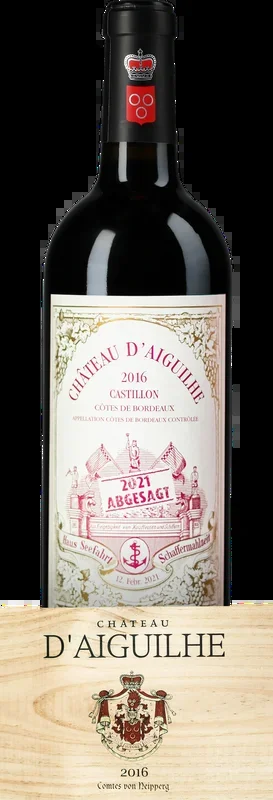 Aiguilhe / Neipperg Sammlerbox: Schafferwein 2021 „abgesagt“ Chateau d’Aiguilhe 2016