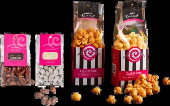 [AKTION] Manke & Coldewey Knusperbox (2x Popcorn + 2x gebrannte Mandeln) + 1x Original Elisen Lebkuchen kostenfrei dazu