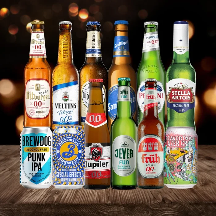 Alcohol Free Mixed Beer Case Non Alcoholic Beer (12 Pack)
