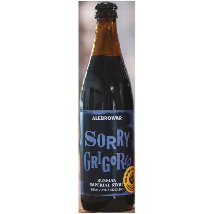 Alebrewery Sorry Grigory – Imperial Stout Rum and Muscovad Barrel Aged