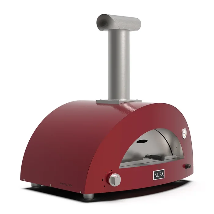 Alfa Forni | Moderno 2 Pizze | Gas Pizzaofen | Antique Red