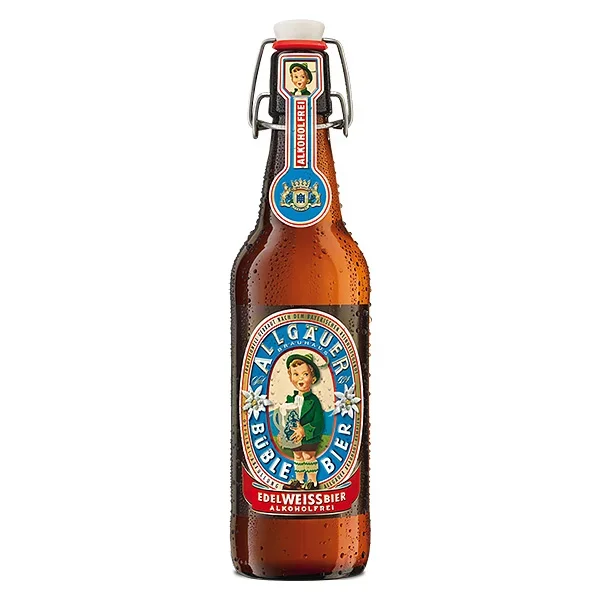 Allgäuer Büble Edelweissbier Alkoholfrei Bügelverschluss 20×0,50L