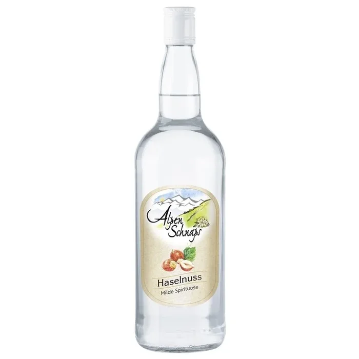 Alpenschnaps Steinbeisser Haselnuss Flasche (1 Liter)