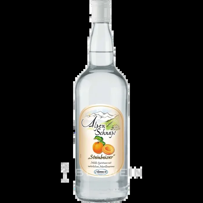 Alpenschnaps Steinbeisser Marille 1,0 l – tgh24 – Fachgroßhandel für Getränke