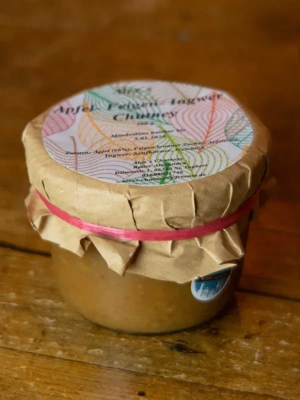 Apfel Feigen Ingwer Chutney