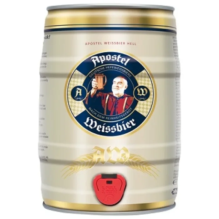 APOPSTEL WEISSBIER HELL 5L FASS – Deutschland