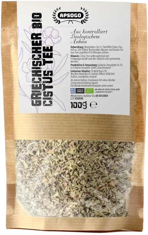 Apsogo Griechischer Bio Cistus Tee – Zistrosenkraut