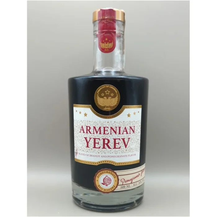 ARMENIAN YEREV BRANDY – Blend of Brandy and Pomegranate Flavor 35% 0,5l