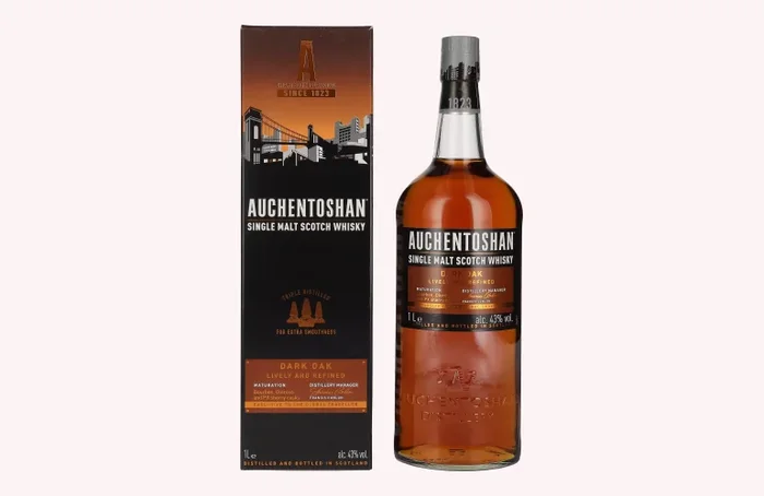 Auchentoshan DARK OAK Single Malt Scotch Whisky 43% Vol. 1l in Geschenkbox