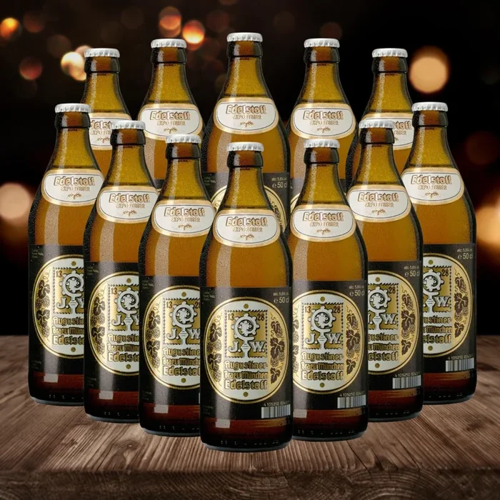 Augustiner Edelstoff German Lager 500ml Bottles – 5.6% ABV (Multipack)