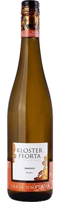 auxerrois, trocken, landesweingut, kloster, pforta, sanften, strohgelben, grünen, reflexen, bouquet, offenbart, frische, fruchtnoten, stachelbeere, pfirsich