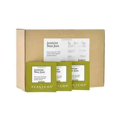 Avantcha Jasmine Mao Jian Green Tea Box mit 100 Teebeutel