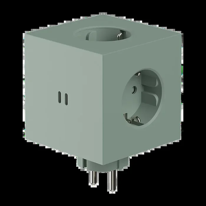 Avolt | Square 2 | Steckdosenwürfel mit USB-C | Grün