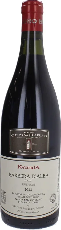 Azienda Agricola Bric Cenciurio Barbera d’Alba Superiore DOC Naunda 2022, 0,75 l