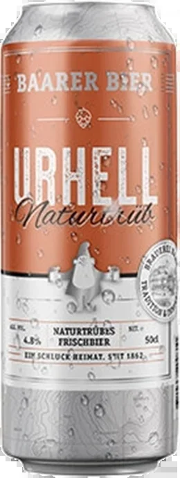 Baarer Urhell Naturtrüb 4.8% – 24 x 50 cl Dose