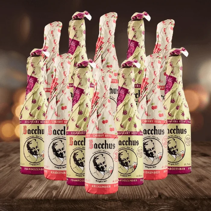 Bacchus Belgian Fruit Beer Mixed Case 375ml Bottles (12 Pack)