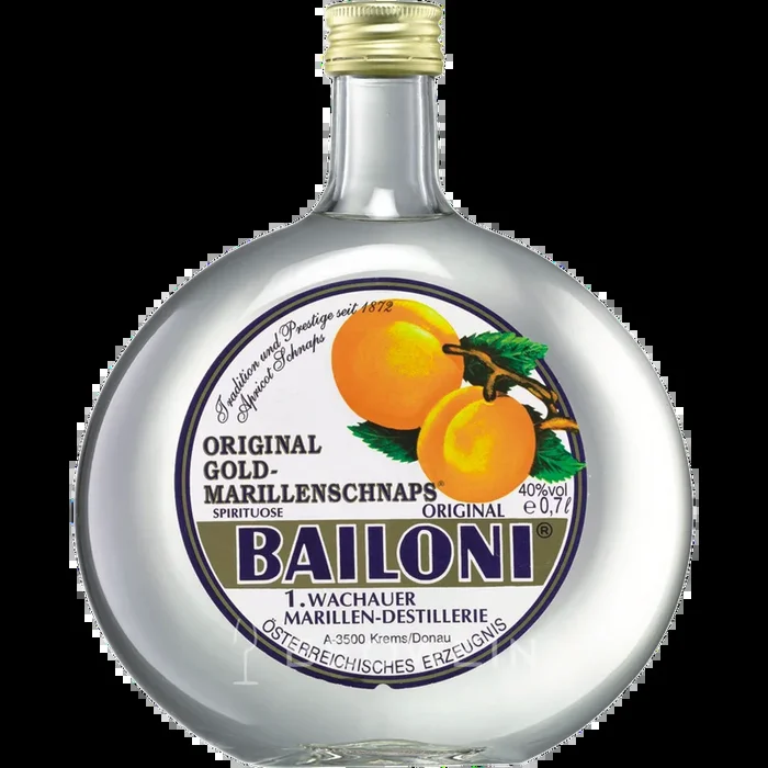 Bailoni Wachauer Gold Marillenschnaps 0,7 l – tgh24 – Fachgroßhandel für Getränke