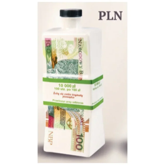 BANKNOTEN 100 PLN in einer Packung – reiner Wodka 40% 0,35L