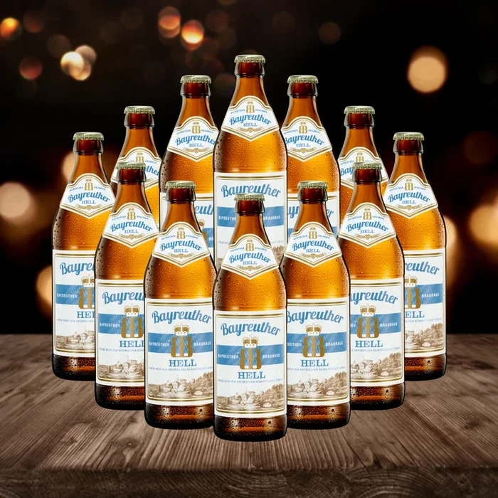 Bayreuther German Helles 500ml Bottles 4.9% ABV (12 Pack)