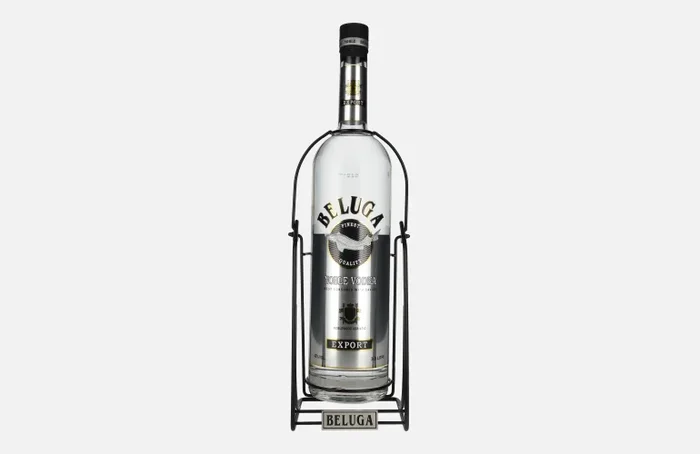 Beluga Noble Vodka EXPORT Montenegro 40% Vol. 3l mit Schwenkständer