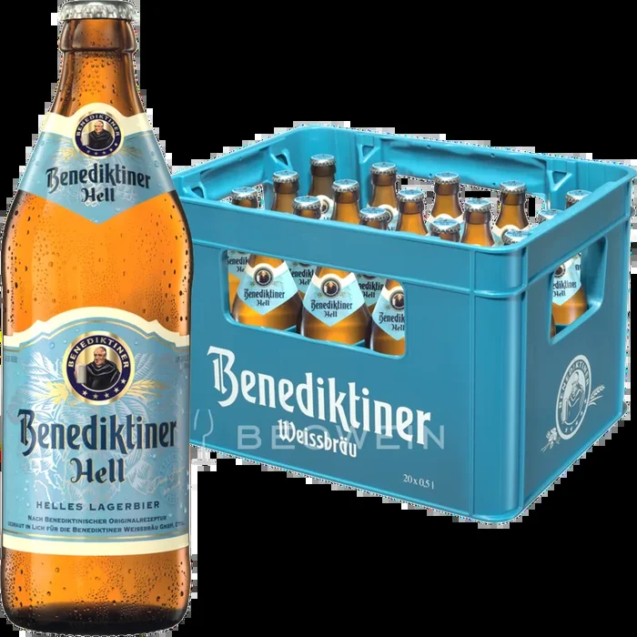 Benediktiner Hell Lagerbier 20×0,5 l – günstig kaufen bei tgh24