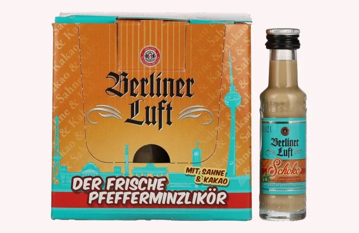 Berliner Luft SCHOKO Der Frische Pfefferminzlikör 15% Vol. 24×0,02l