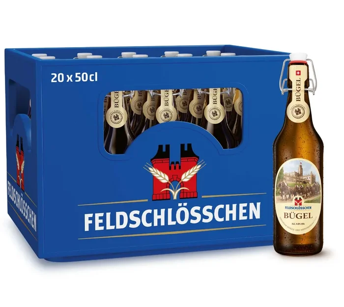 Bière Feldschloesschen Buegel 20 x 50 cl | Achetez dès maintenant dans notre boutique